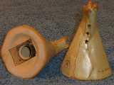 Teepee shakers glazed desert gold